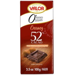 Черен Шоколад Valor с Крем Трюфел със Стевия 100 г