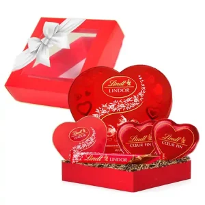 Подаръчна Кутия Lindt Hearts