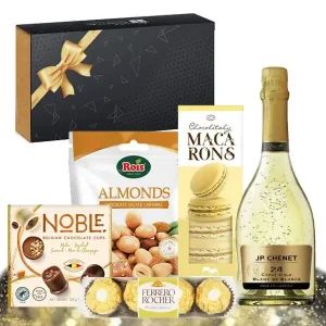 Подаръчна Кутия с вино със златни частици Gold 24 K