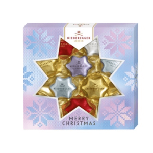 Бонбониера Коледни звезди асорти 125г