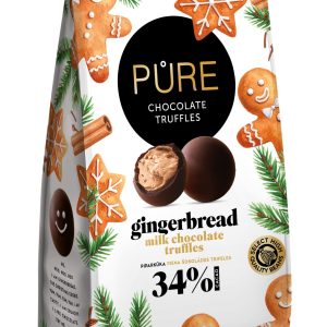 Млечни шоколадови трюфели с  пълнеж Gingerbread 120 г