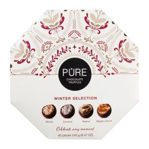 Ексклузивна колекция трюфели PURE - Зимна серия 24 бр