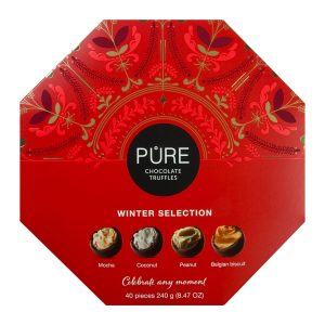Ексклузивна колекция трюфели PURE - Зимна серия 24 бр