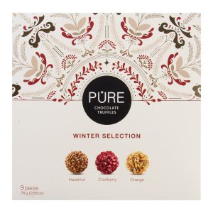 Ексклузивна колекция трюфели PURE - Зимна серия 9 бр