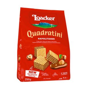 Вафли Loacker квадратини с лешник 125 г