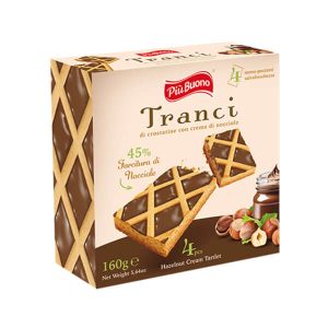 Тарт Piu Buono Tranci с лешников крем 4 х 40 г