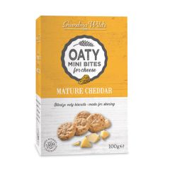Мини солени бисквитки Grandma Wild's с овес и малки парченца сирене 100 г